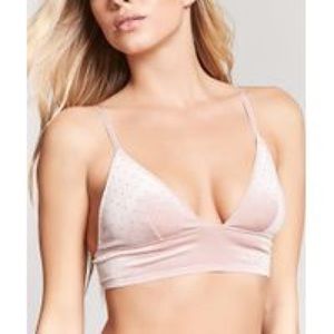 Pink Velvet Studded Bralette
